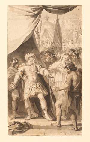 a-monarch-wants-to-stab-himself-over-a-woman