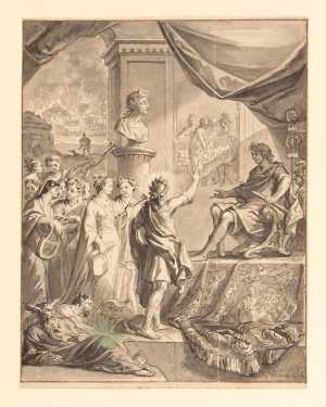 Apollo and the Nine Muses Greeting Caesar