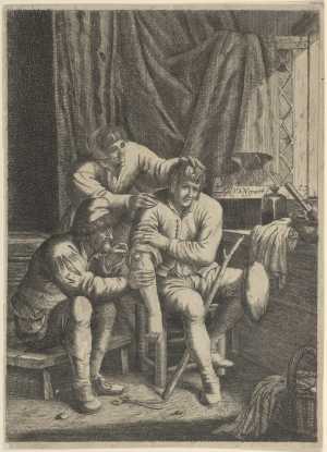 a-surgeon-burning-out-the-wound-of-a-peasant