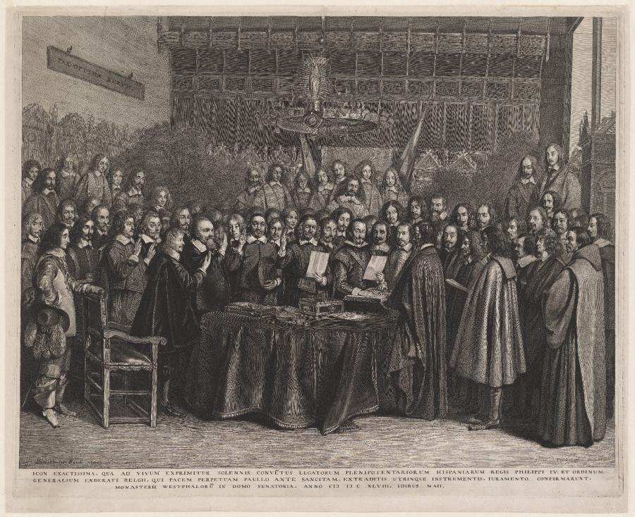 Ratification of the Treaty of Münster in 1648