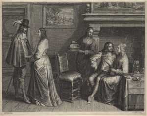 two-young-men-with-their-ladies-in-a-room