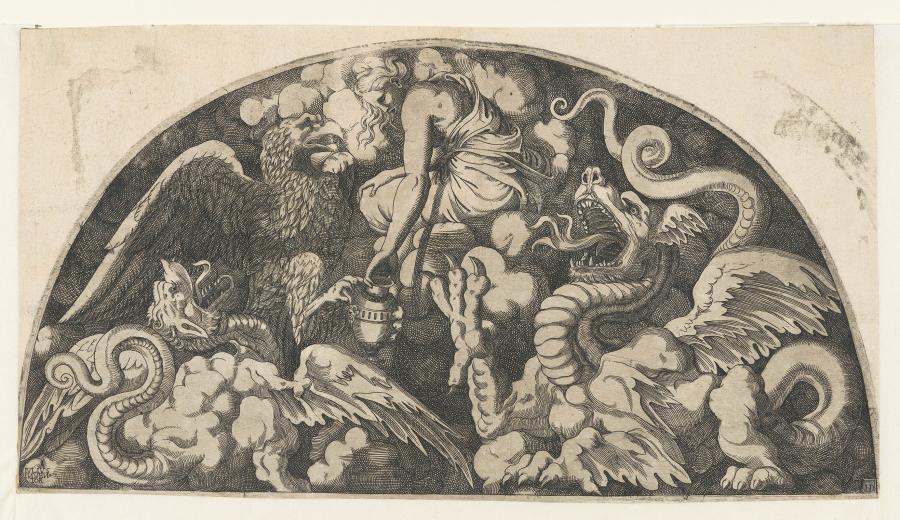 Jupiter Disguised as Eagle Brings Water from the Styx to Psyche