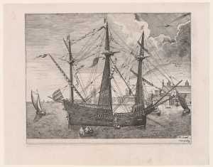 armed-three-master-anchored-near-a-city