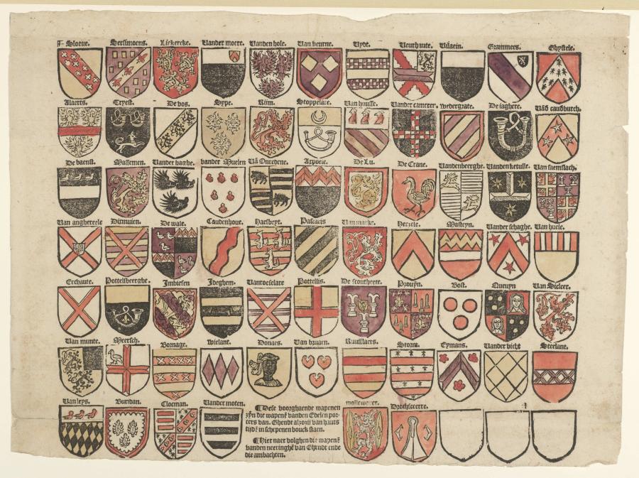 Wapens van Gentse families