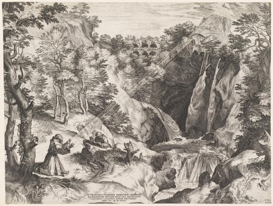 De heilige Franciscus ontvangt de stigmata