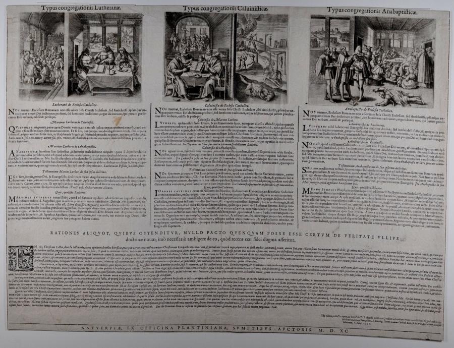 Broadsheet About the Disagreements Between Lutherans, Calvinists and Anabaptists