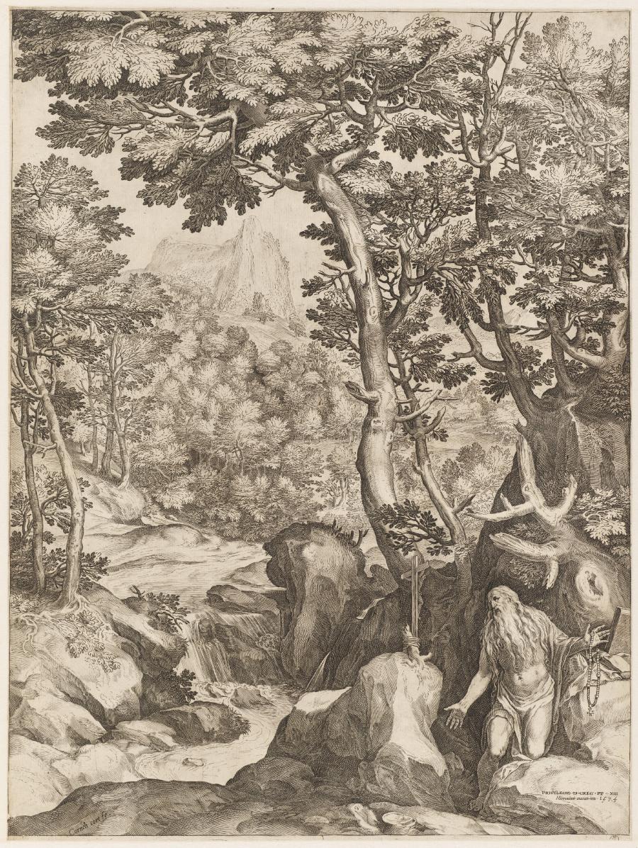 St Onofrius in wijds landschap