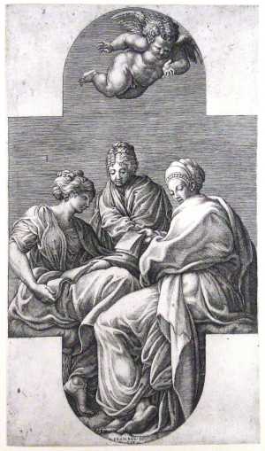 three-muses-and-a-gesturing-putto