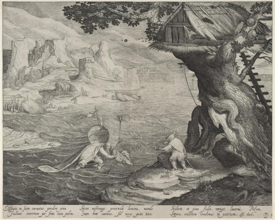 De heilige Christoffel met het Christuskind