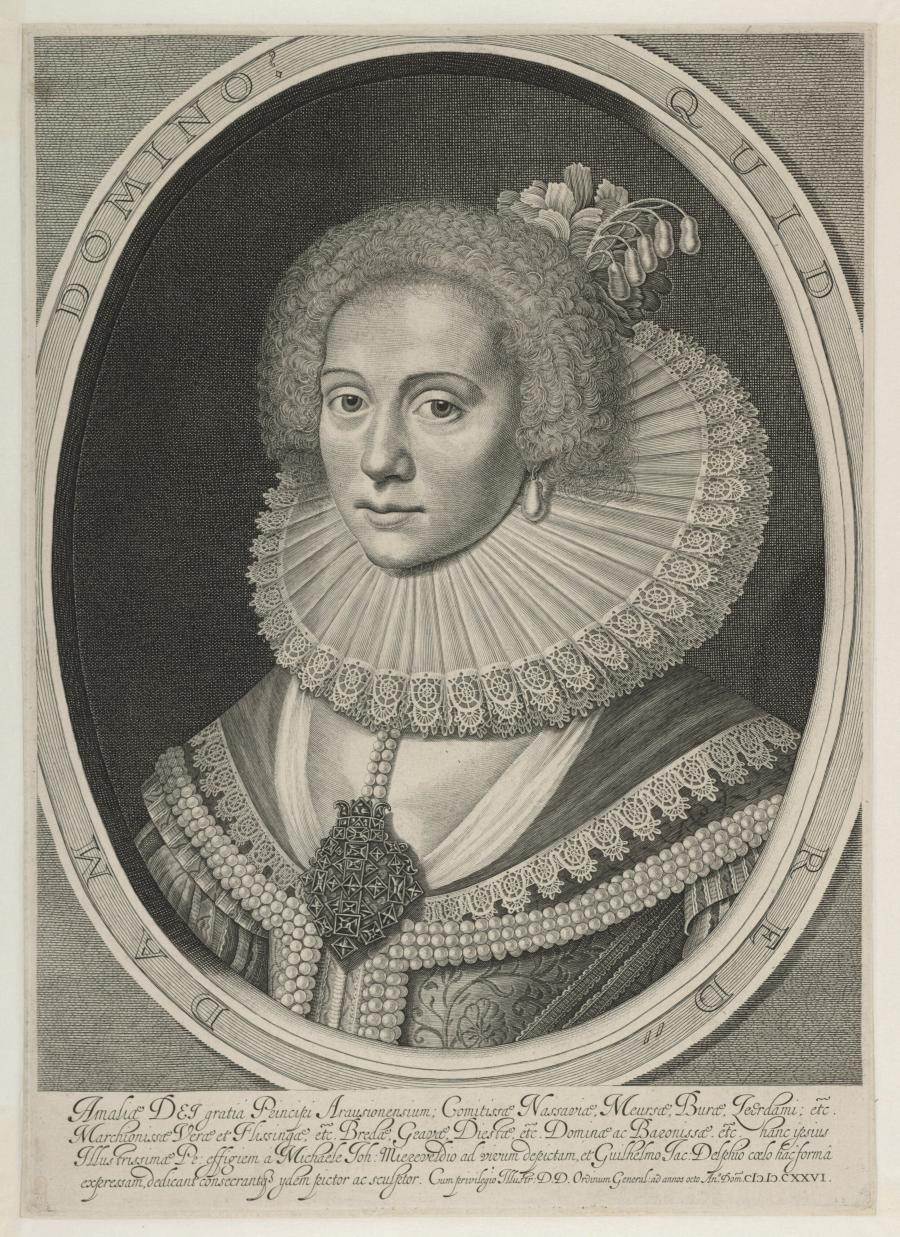 Portret van Amalia van Solms