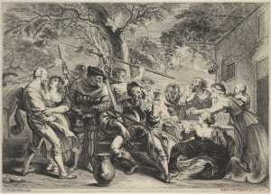 soldiers-and-peasants-sitting-and-fighting-near-a-table