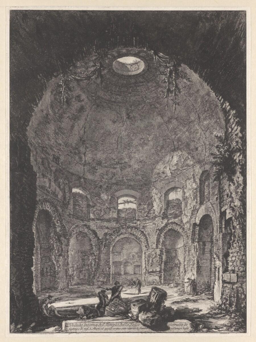 Veduta interna del Tempio della Tosse