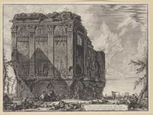 Tempio antico volgarmente detto della Salute su la via d'Albano (Oude tempel, algemeen bekend als de Salute aan de Via d'Albano)