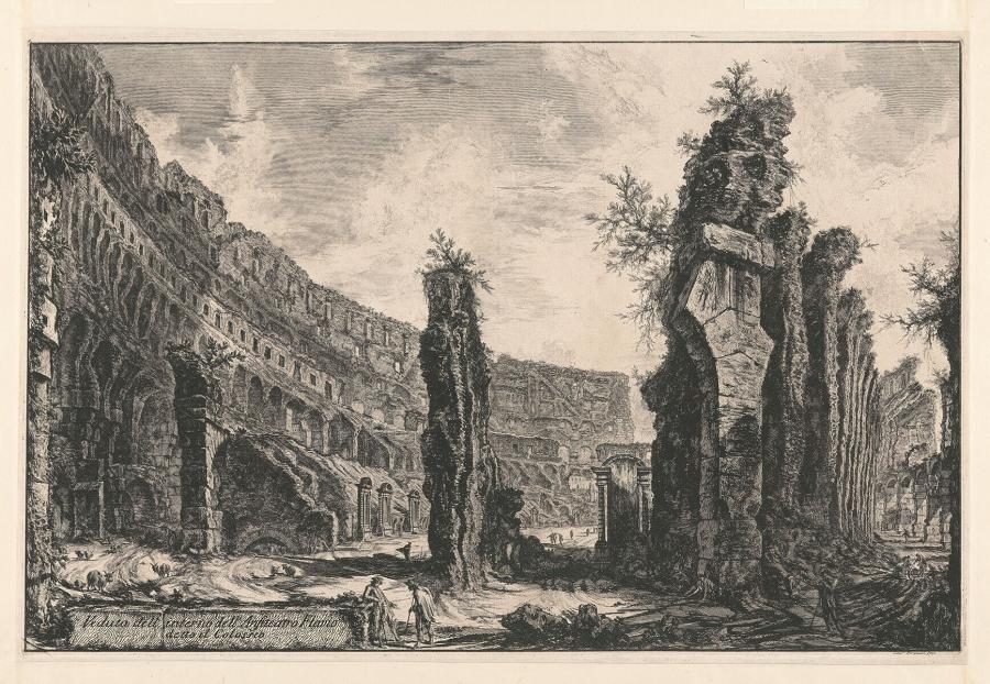 Veduta dell' interno dell' Anfiteatro Flavio detto il Colosseo