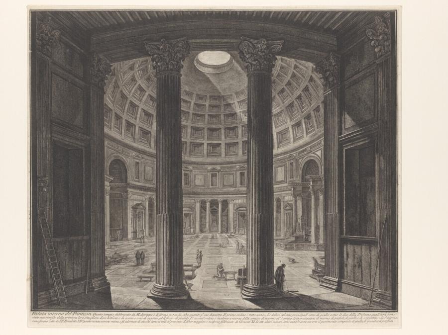 Veduta interna del Panteon (Binnenaanzicht van het Pantheon)