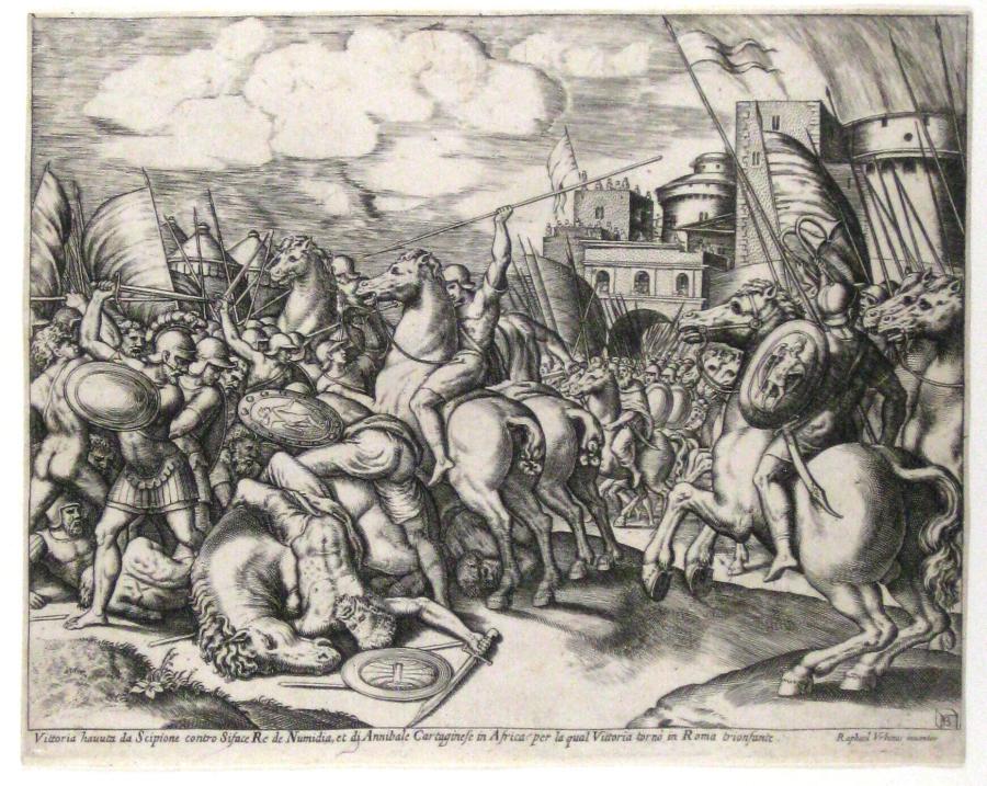 De overwinning van Scipio op Syphax
