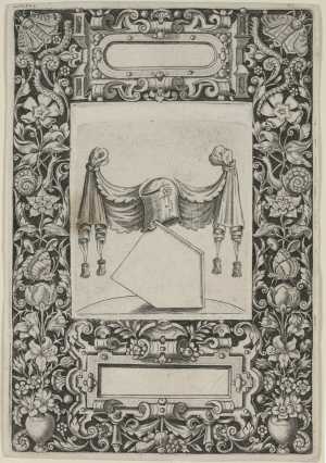 coat-of-arms-in-a-frame-with-flowers-and-butterflies