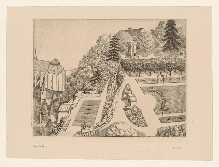 The Cordeliers garden in Chartres