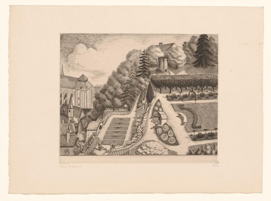 The Cordeliers garden in Chartres