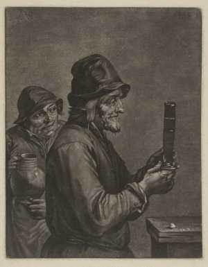 een-man-met-een-glas-en-een-man-met-een-kruik