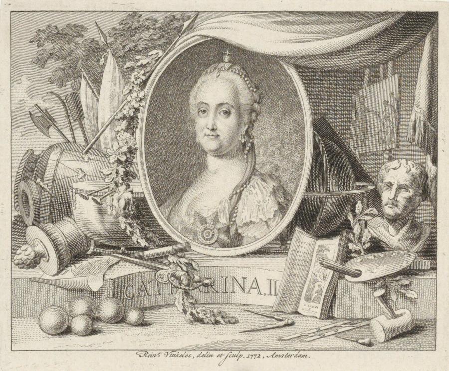 Portret van keizerin Catharina II van Rusland - Museum Boijmans Van