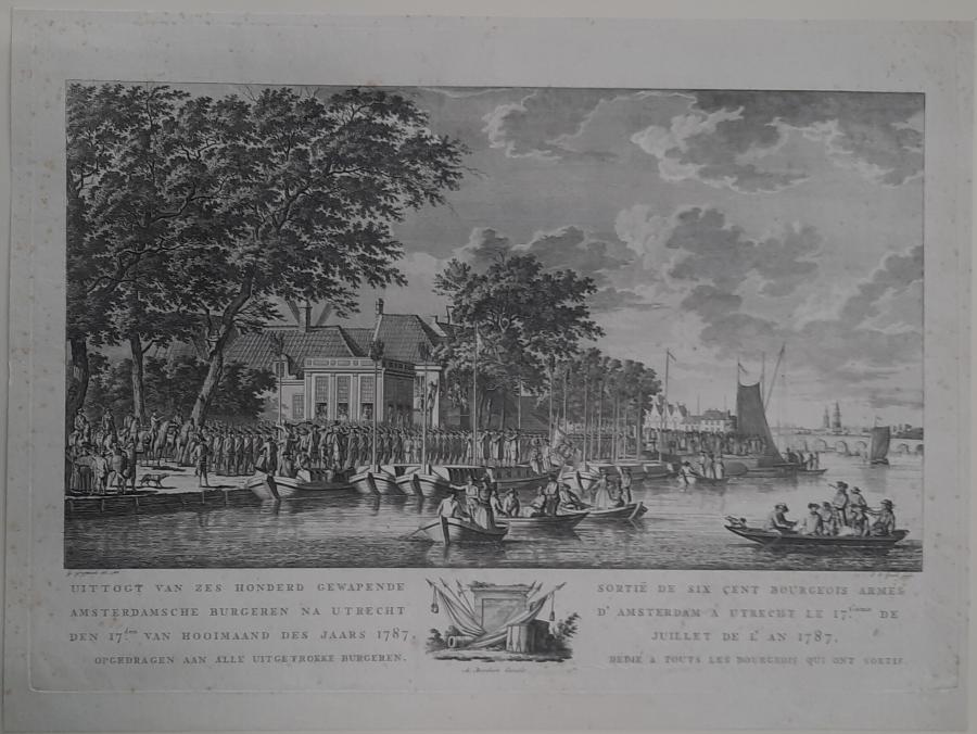 Exodus of 600 armed Amsterdam citizens to Utrecht, 17 July 1787