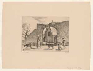 shepherdess-and-boy-before-the-church-of-l-ile-d-arz-brittany