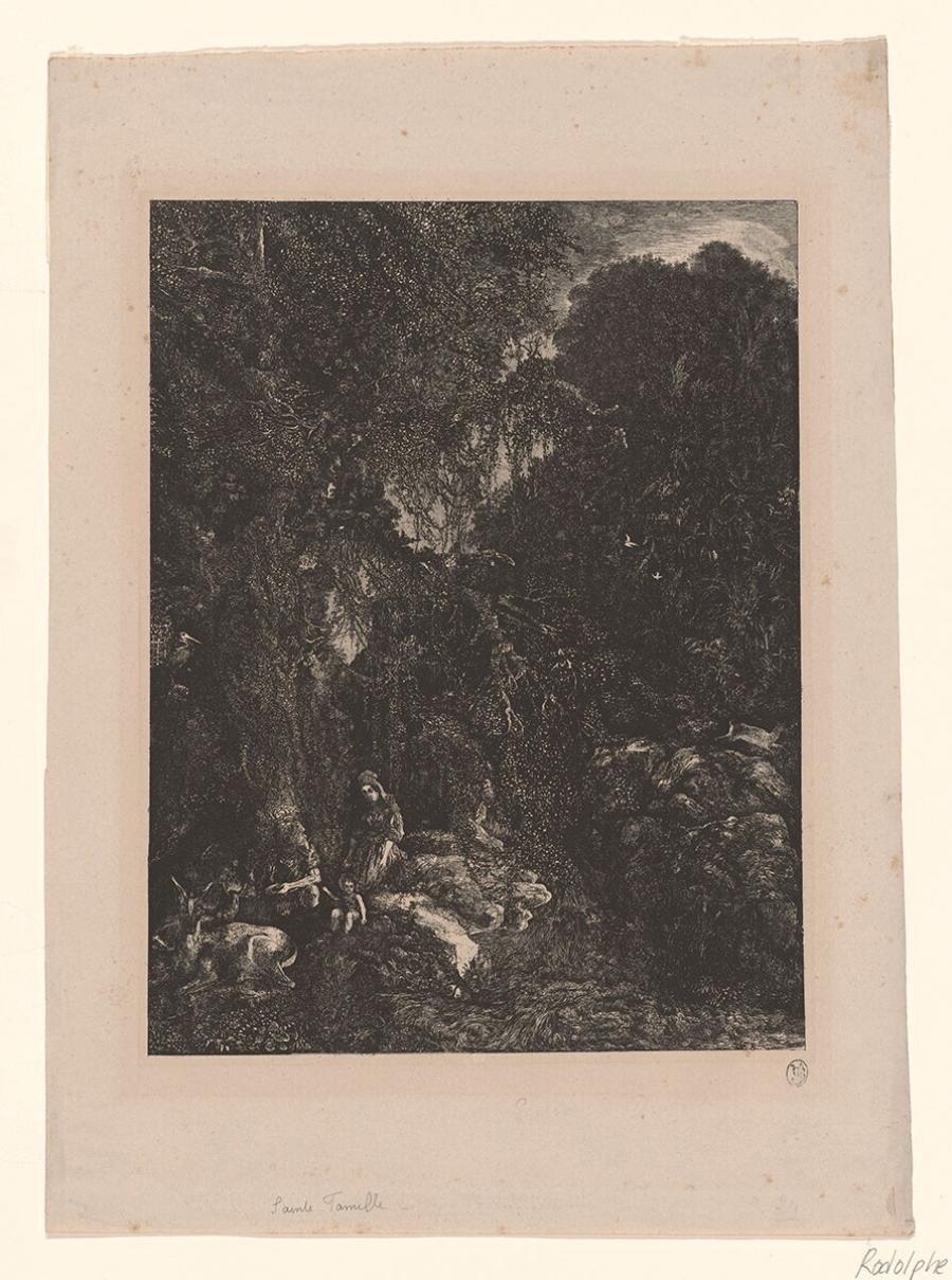 The Holy Family with Deer
