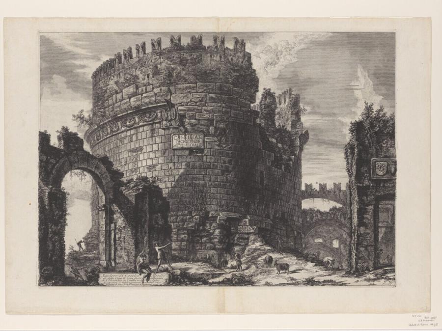 Sepolcro di Cecilia Metella or detto Capo di bove fuori della porta di S. Sebastiano su l'antica via Appia