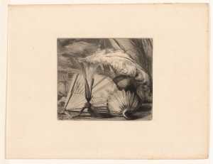 still-life-with-fan-shuttlecock-and-feather