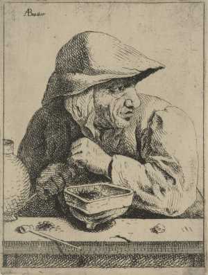 a-peasant-filling-his-pipe