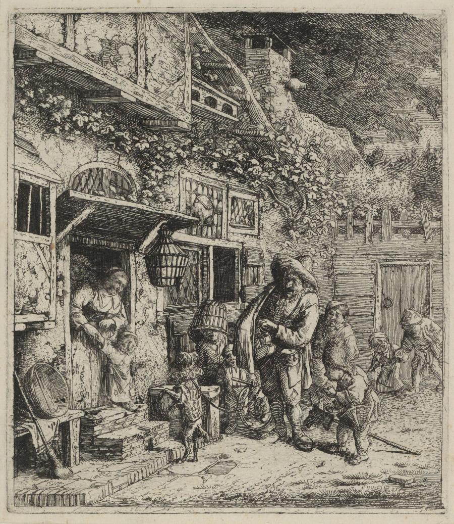 The Hurdy-Gurdy Player with his Dancing Dog