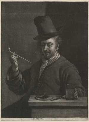 pijprokende-man-aan-een-tafel