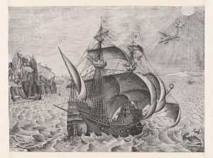 armed-three-master-with-daedalus-and-icarus-in-the-sky