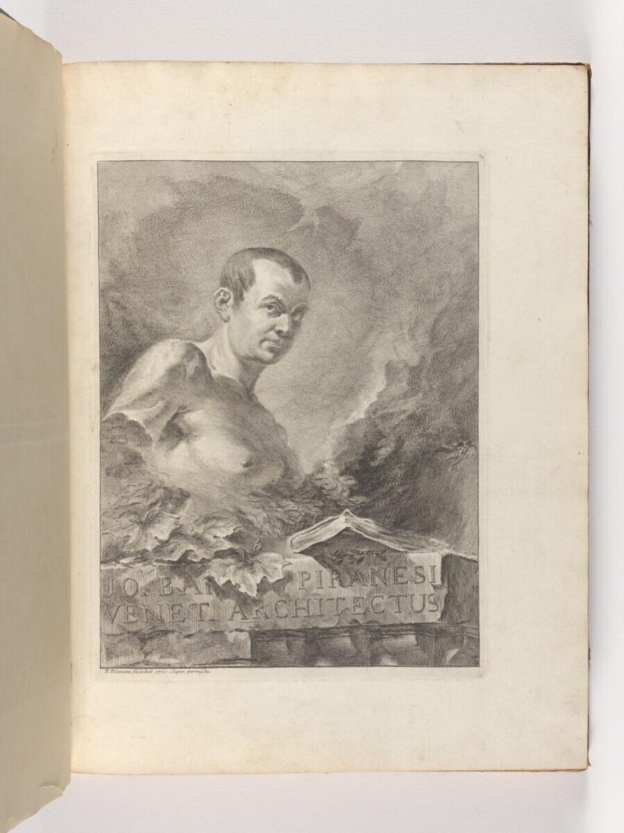 Frontispice: portret van Giovanni Battista Piranesi