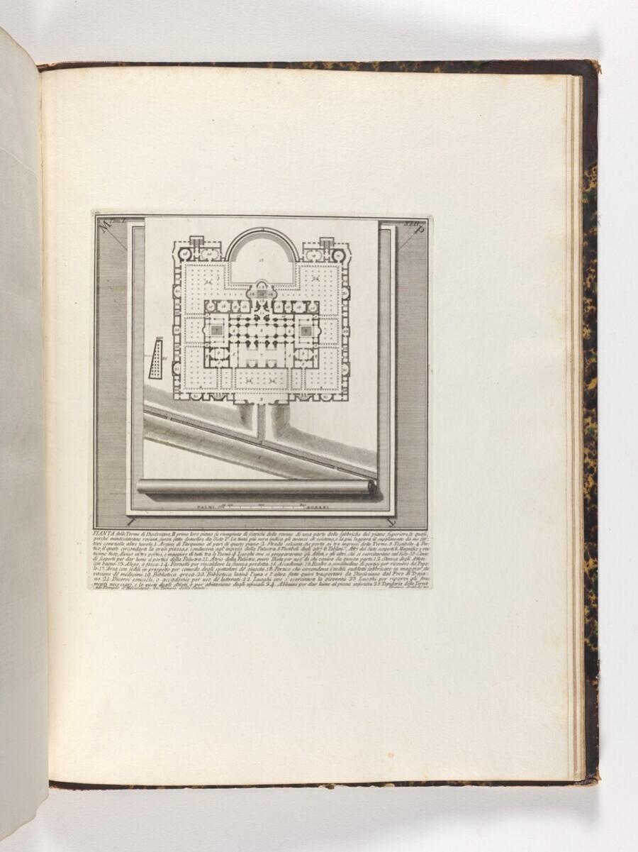 Pianta delle Terme di Diocleziano (Plattegrond van de thermen van Diocletianus)