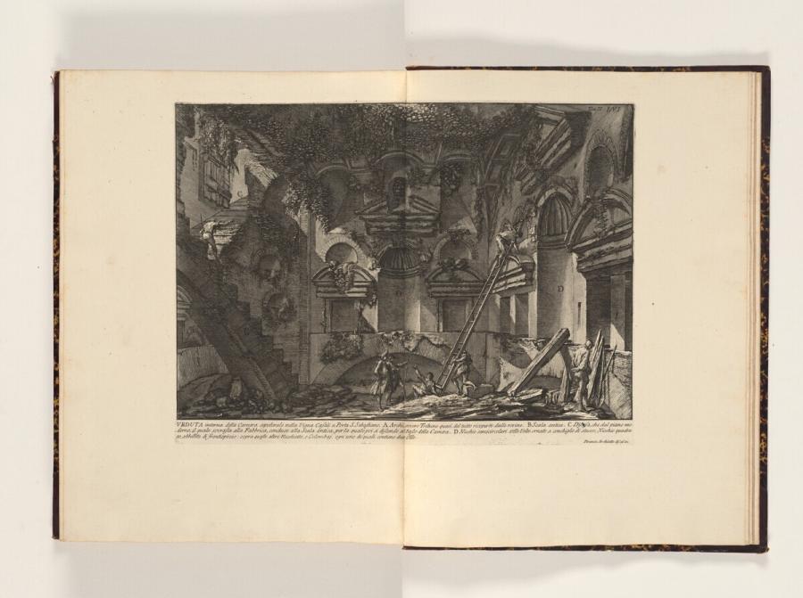 Veduta interna della Camera sepolcrale nella Vigna Casali a Porta S. Sebastiano