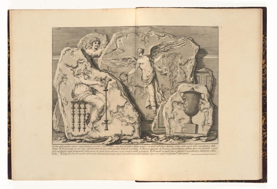 Una delle quatro figure rappresentati quattro Vittorie