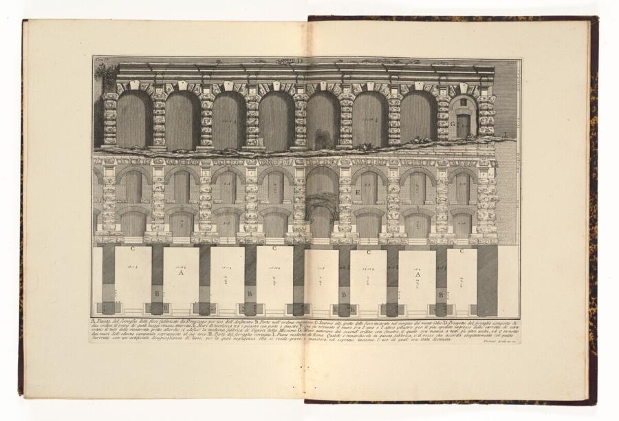 Pianta del Serraglio delle fiere fabbricato da Domiziano per uso dell’Anfiteatro
