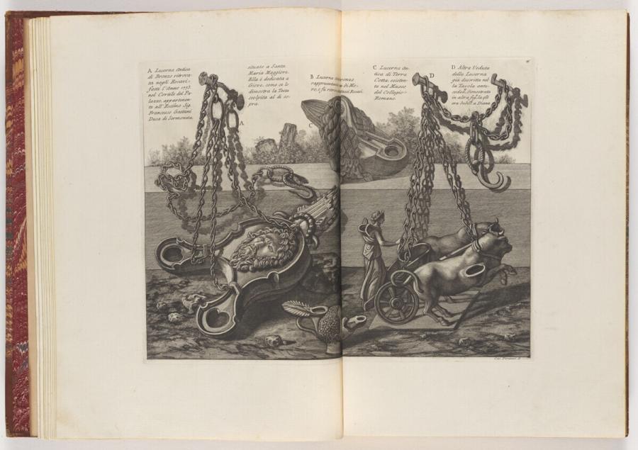 Antieke bronzen en terracotta lampen