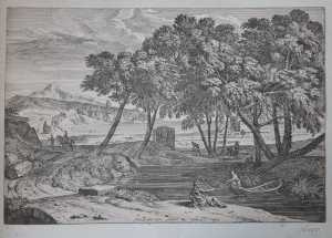 landschap-met-een-visser-in-een-boot