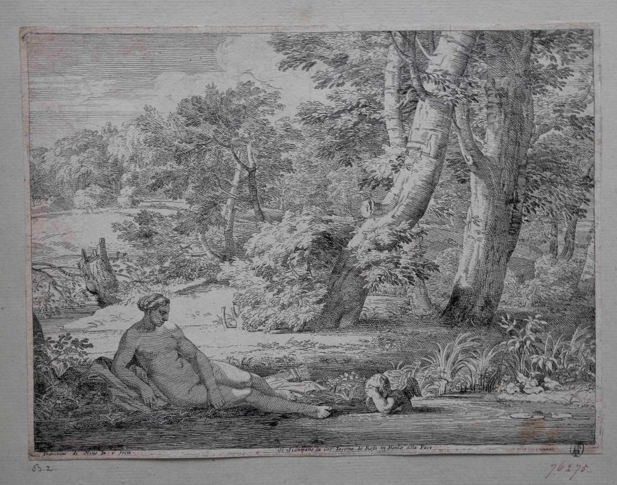 Venus en Cupido aan het water