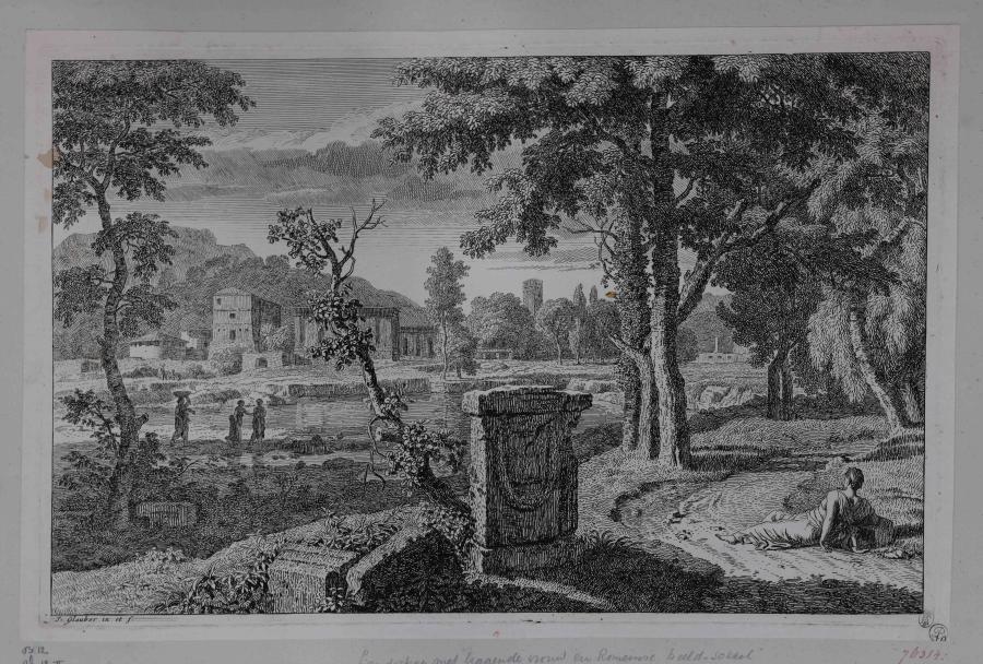 Landscape with a Woman Resting by the Roadside