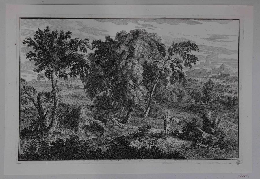 Landscape with a Man Shooting an Arrow at a Woman
