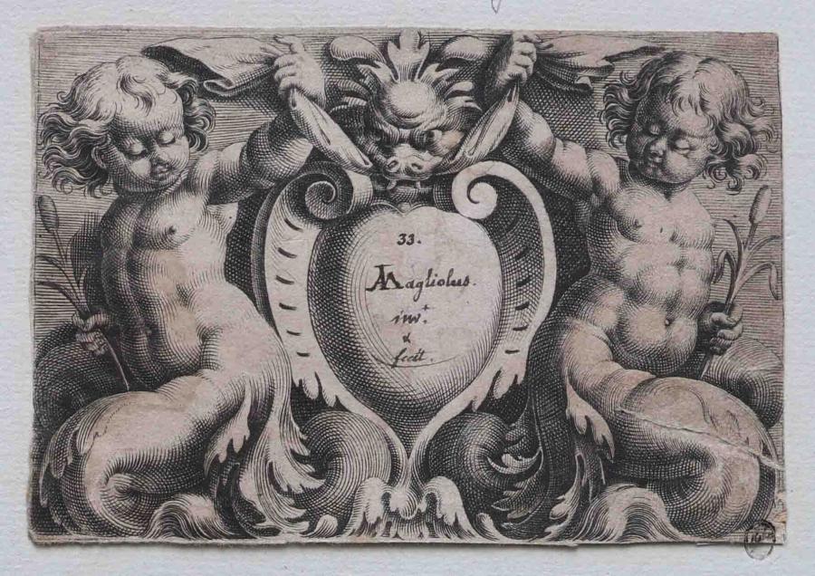 Title print series of sea monsters