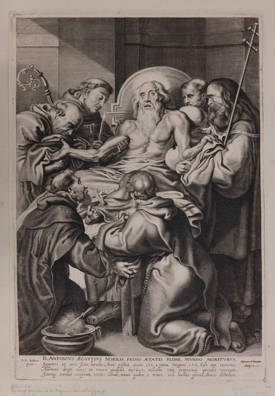 De dood van Heilige Anthonius