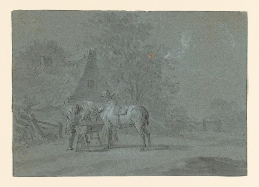 Landschap met boerenwoning