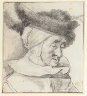 hoofd-van-een-oude-vrouw-met-muts