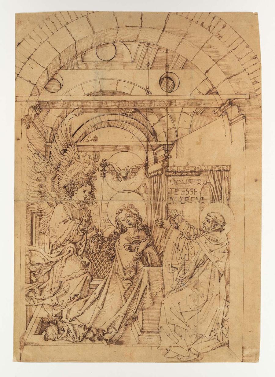 The Annunciation with an Unknown Saint