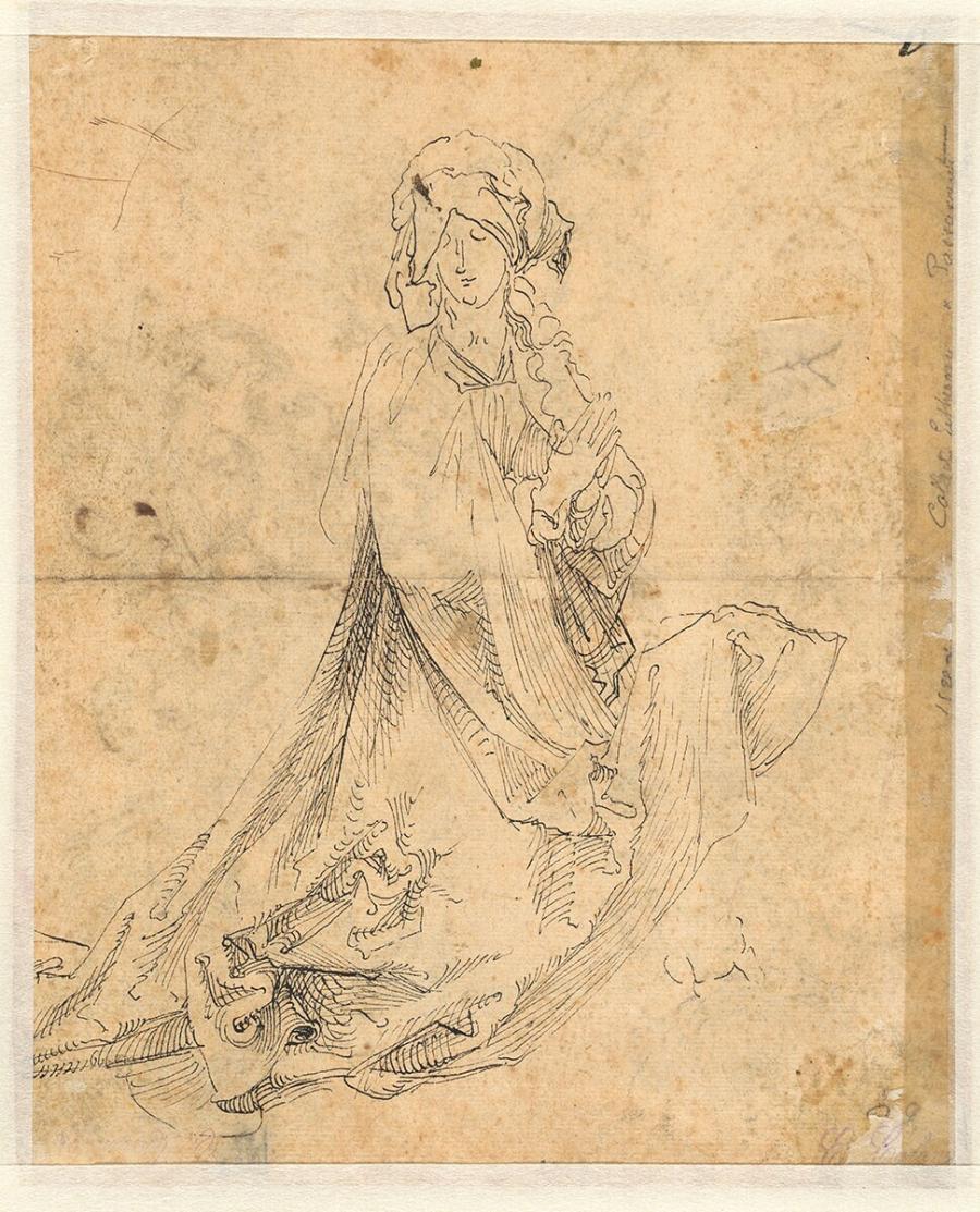 Study of a Kneeling Woman